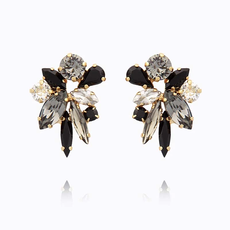 Caroline Svedbom - Talia Earcuffs Gold Black Combo