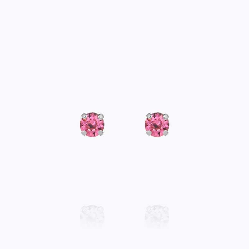 Caroline Svedbom - Mini Stud Earrings Rhodium Rose