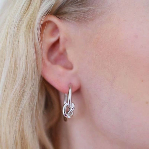 Knot Hoops Silver - Sophie By Sophie - Snabb frakt & paketinslagning - Nordicspectra.se