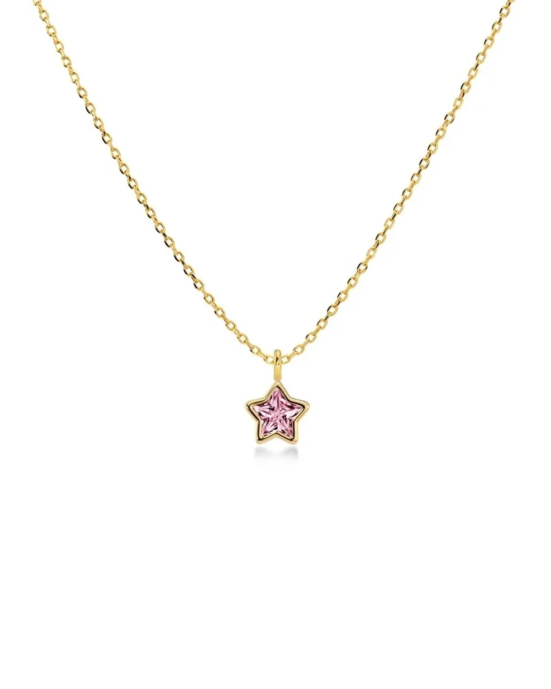 Edblad - Star Sparkle Necklace Kids Pink Gold