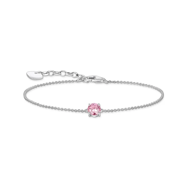 Armband med Rosa Glittrande Sten - Thomas Sabo - Snabb leverans & paketinslagning - Nordic Spectra