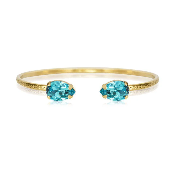 Petite Drop Bracelet Gold Aquamarine - Caroline Svedbom - Snabb frakt & paketinslagning - Nordic Spectra
