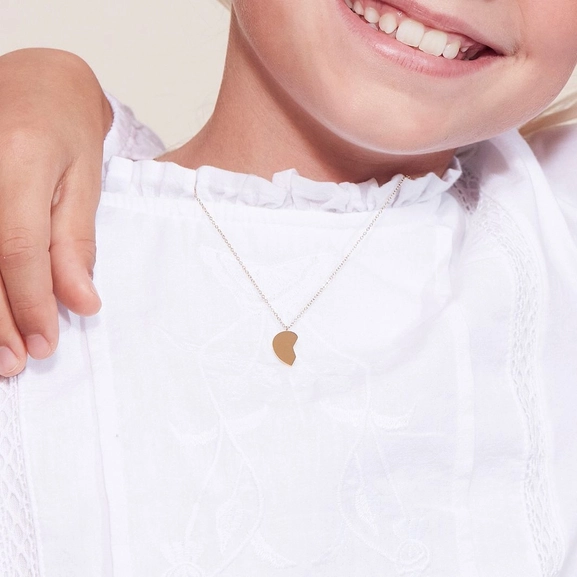 Friendship Heart Necklace Child Steel - Edblad - Snabb frakt & paketinslagning - Nordicspectra.se