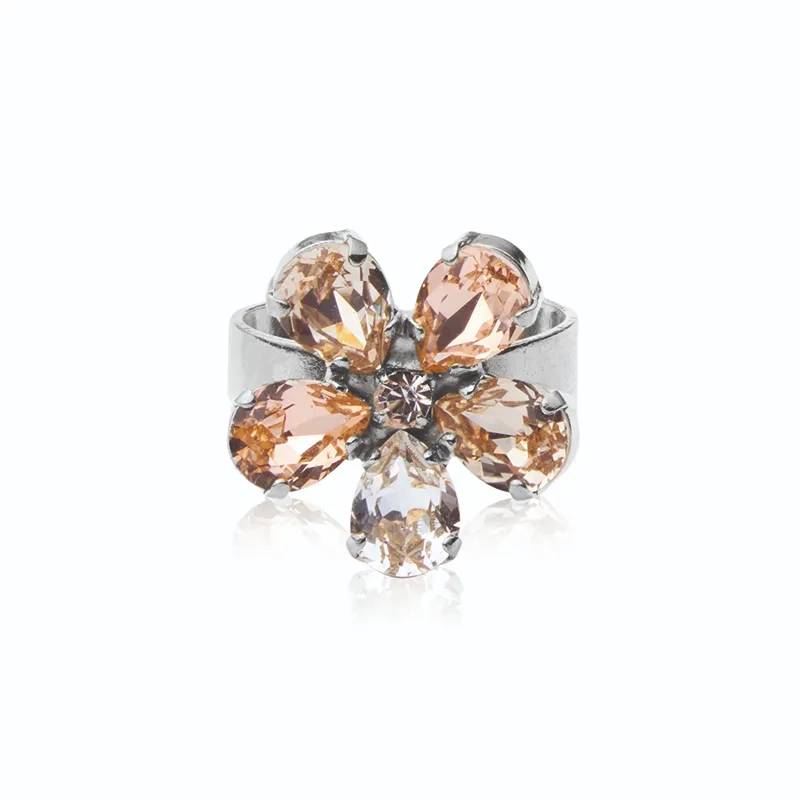 Caroline Svedbom - May Ring Rhodium Silk Combo