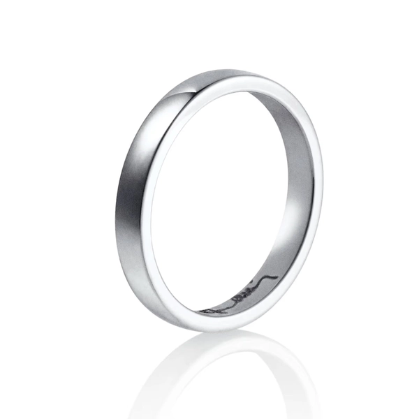 Half Round Thin Ring Platinum från Efva Attling
