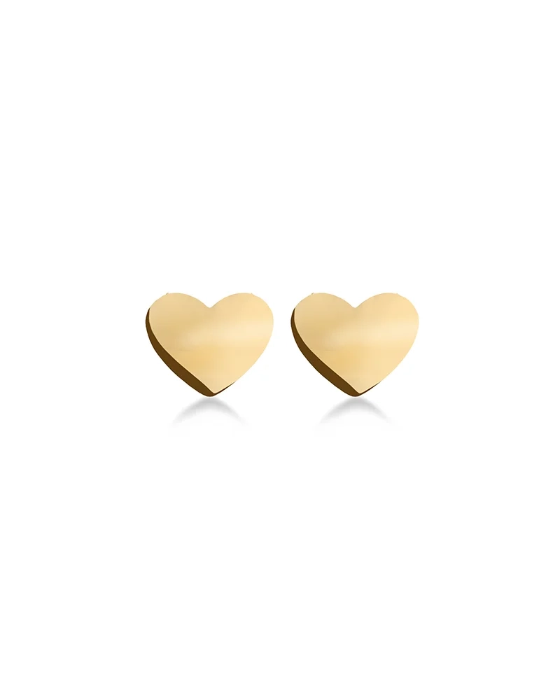 Pure Heart Studs Gold