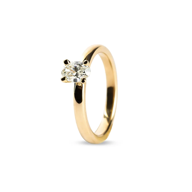 Lova Solitaire Ring 0.50 ct Gold