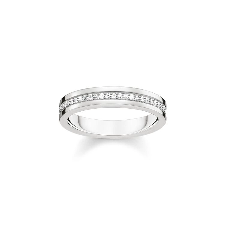 Thomas Sabo – Ring Band Av Glittrande Stenar