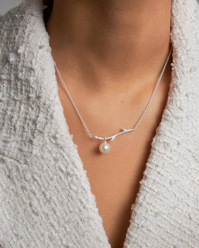 Branch Pearl Necklace - Drakenberg/Sjölin Halsband- Snabb leverans & paketinslagning - Nordic Spectra