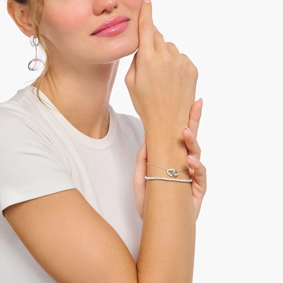 Armband med Sammanlänkade Hjärtan - Thomas Sabo - Snabb leverans & paketinslagning - Nordic Spectra