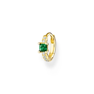 Einzel Creole Grüner Stein Mit Weißen Steinen Gold von Thomas Sabo, Schneller Versand - Nordicspectra.de