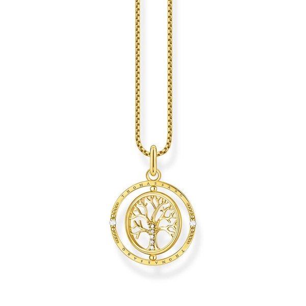 Halsband Snurrande Tree Of Love Guld - Thomas Sabo berlock - Snabb frakt & paketinslagning - Nordicspectra.se