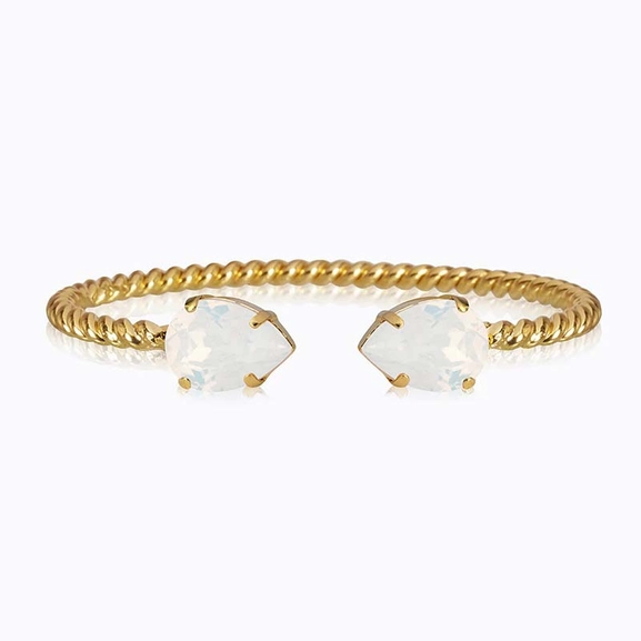 Mini Drop Bracelet Gold White Opal - Caroline Svedbom - Snabb frakt & paketinslagning - Nordicspectra.se