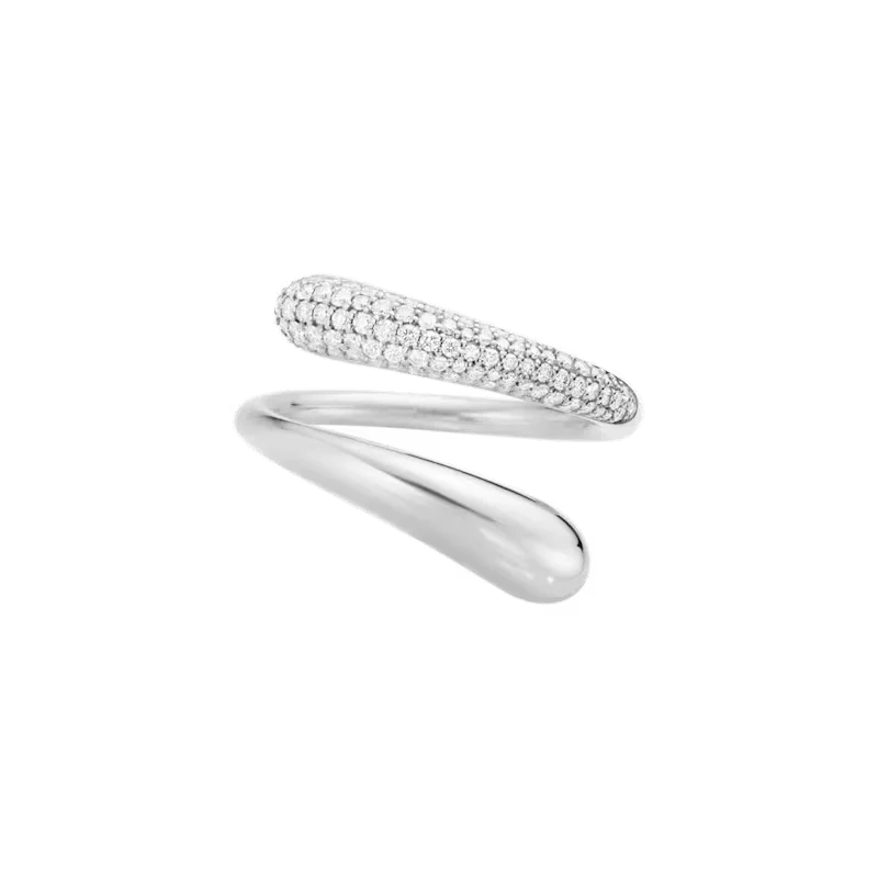 Georg Jensen - Mercy Simple Twist Ring Diamanter