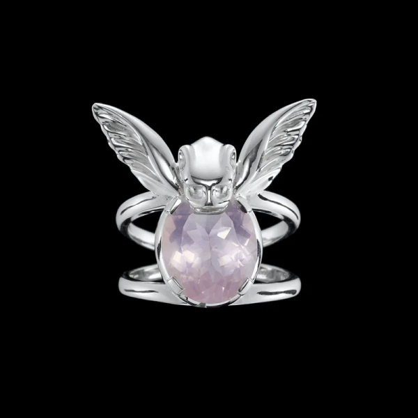 Gargoyle Ring Rose Quartz - Maria Nilsdotter - Schmuck im skandinavischen Design - Nordic Spectra