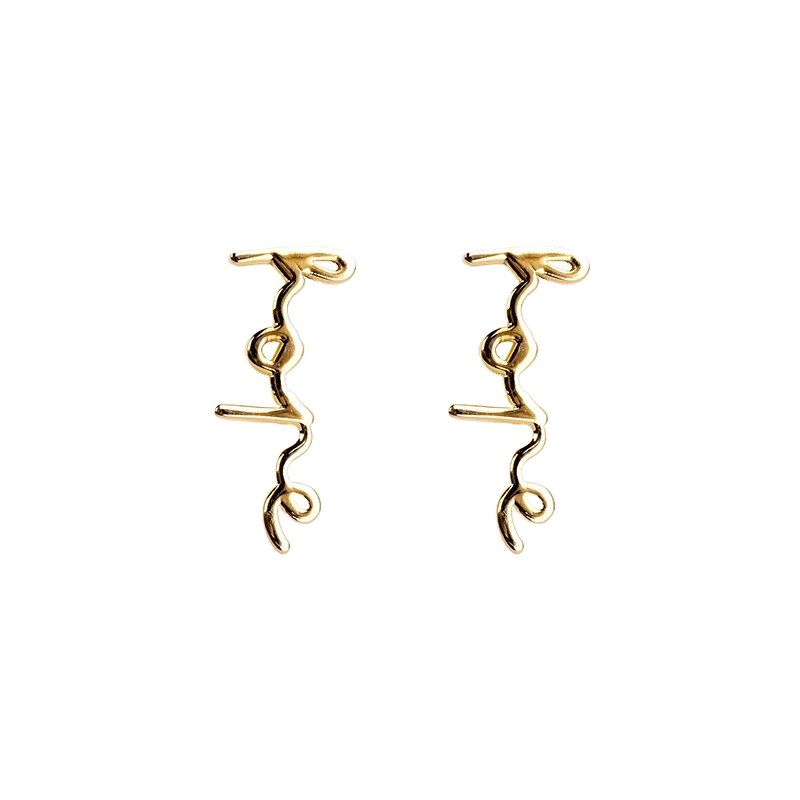 Emma Israelsson - Hope Pin Earrings Gold