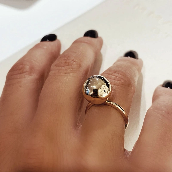 Globe Ball Ring Silver - Emma Israelsson - Snabb frakt & paketinslagning - Nordicspectra.se