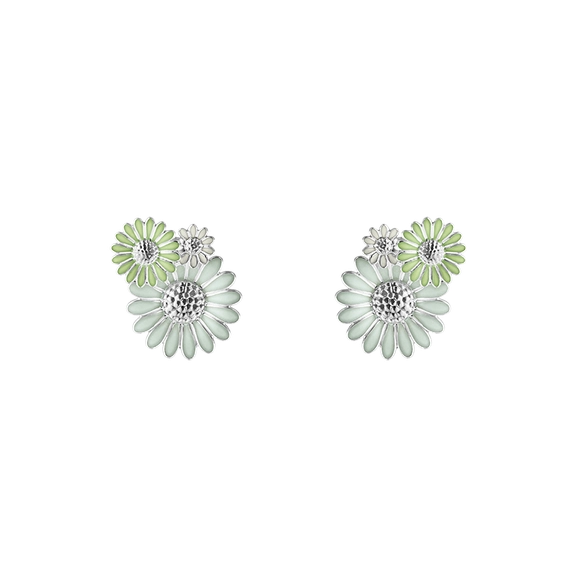 Daisy x Stine Goya Green & White Earrings - Georg Jensen - Suuri valikoima & ilmainen lahjapaketointi - Nordicspectra.fi