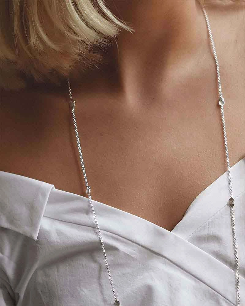 Rocky Shore Drop Necklace Long - Drakenberg Sjölin Halsband - Snabb frakt & paketinslagning - Nordicspectra.se