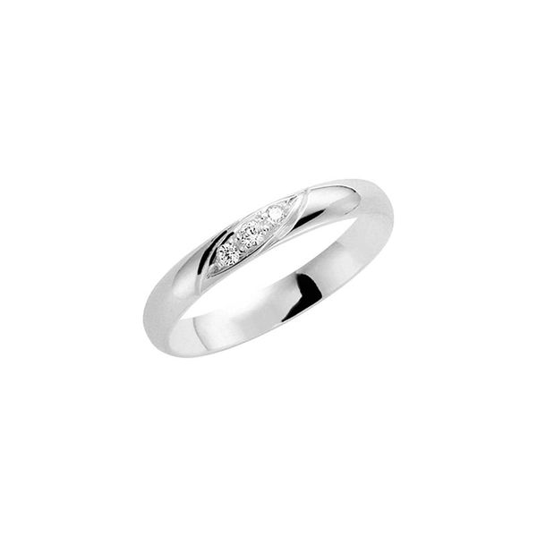 203-3 4.3 White Gold - Wedding & engagement rings - Schalins - Scandinavian design - Nordic Spectra