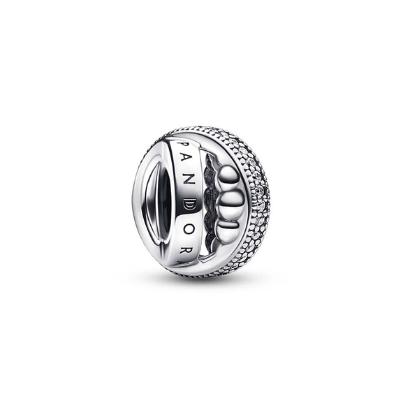 Pandora Signature Logo Pavé & Beads Berlock - PANDORA - Snabb frakt & paketinslagning - Nordicspectra.se