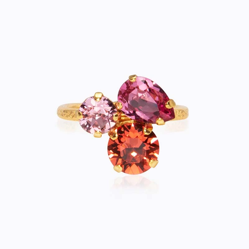 Caroline Svedbom - Colette Ring Gold Coral Combo