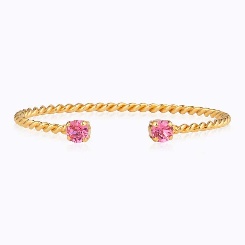 Caroline Svedbom - Mini Twisted Bracelet Gold Rose