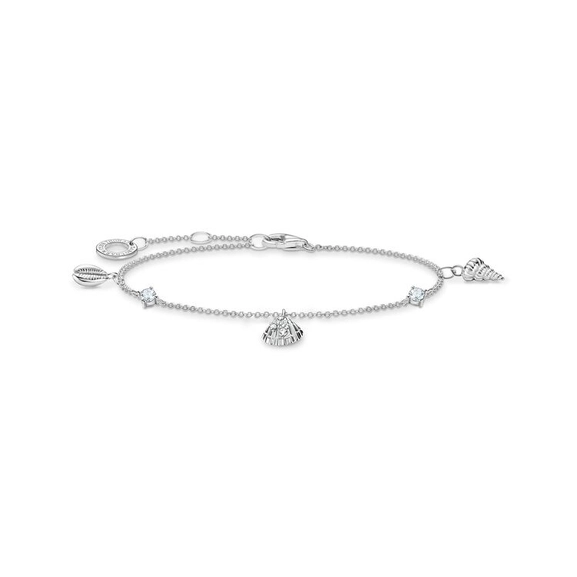 Armband Snäckor & Vita Stenar - Thomas Sabo berlock - Snabb frakt & paketinslagning - Nordicspectra.se