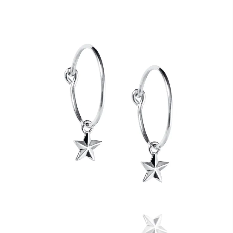 Efva Attling – Micro Catch A Falling Star Hoops