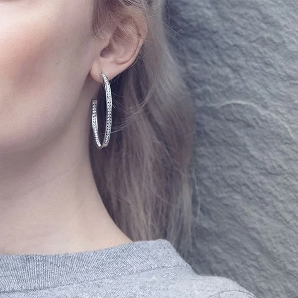 Andorra Earrings Large Steel - Edblad - Snabb frakt & paketinslagning - Nordic Spectra