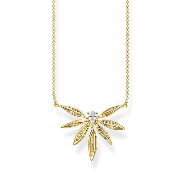 Halsband Glittrande Blad Guld - Thomas Sabo halsband - Snabb frakt & paketinslagning - Nordicspectra.se