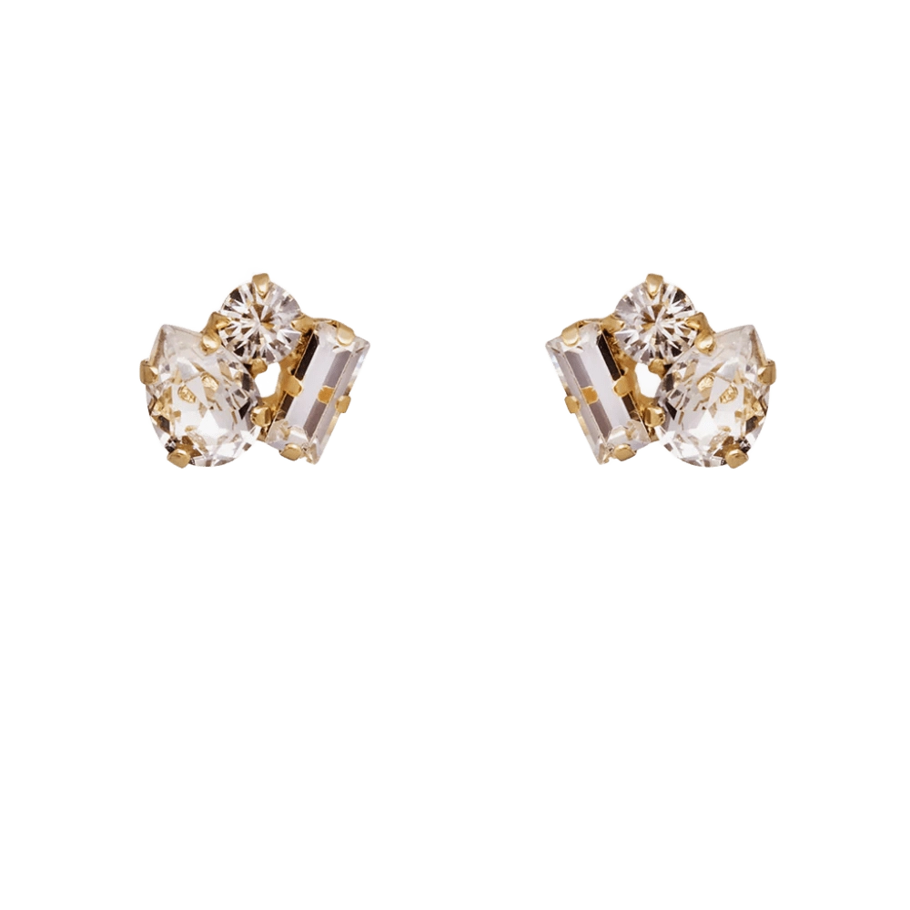 Caroline Svedbom - Isa Earrings Gold Crystal