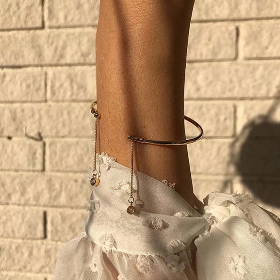 Brilliant Bangle Bracelet Double Silver -CU Jewellery - Snabb frakt & paketinslagning - Nordicspectra.se