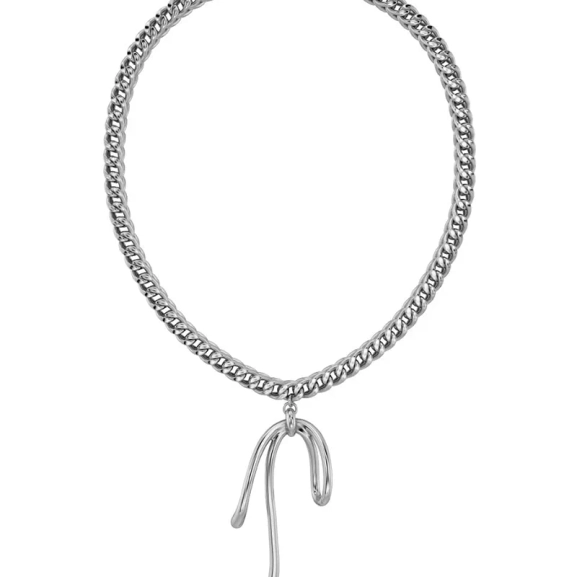 Lace Necklace Maxi Steel