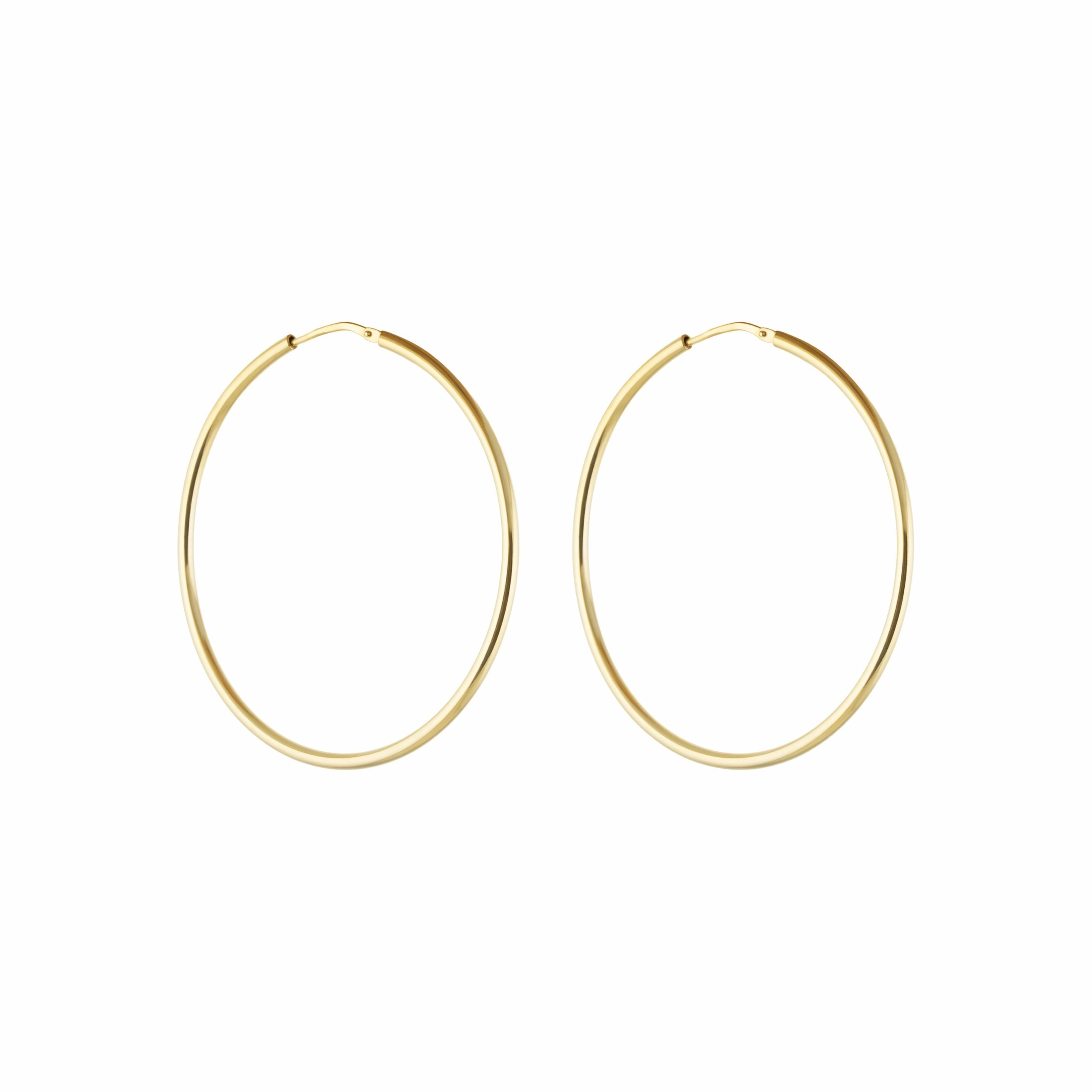 CU Jewellery - Letters Hoop Ear Gold