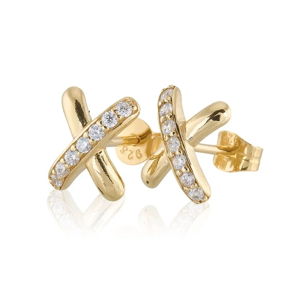 Cross My Heart Örhängen Guld - Carolina Gynning - Moderna smycken med en betydelse - Nordic Spectra