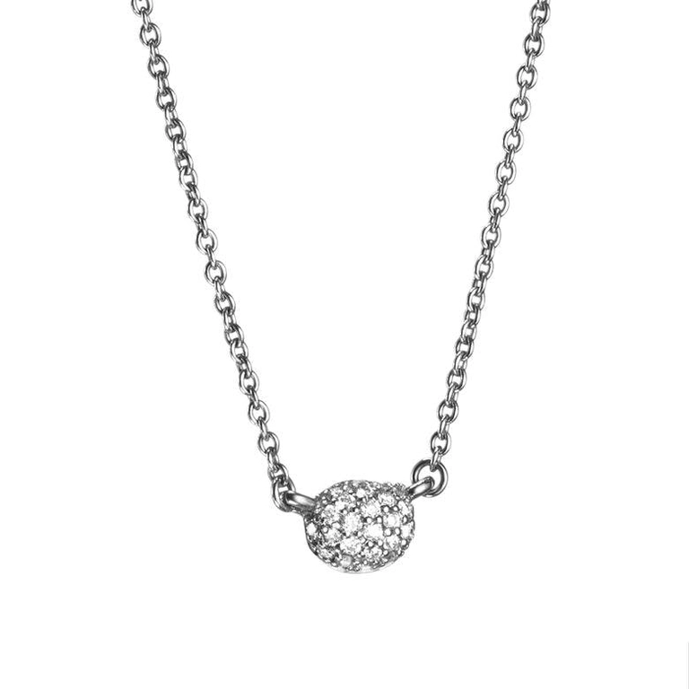 Love Bead Necklace - Diamonds White Gold - Efva Attling halsband - Snabb frakt & paketinslagning - Nordicspectra.se