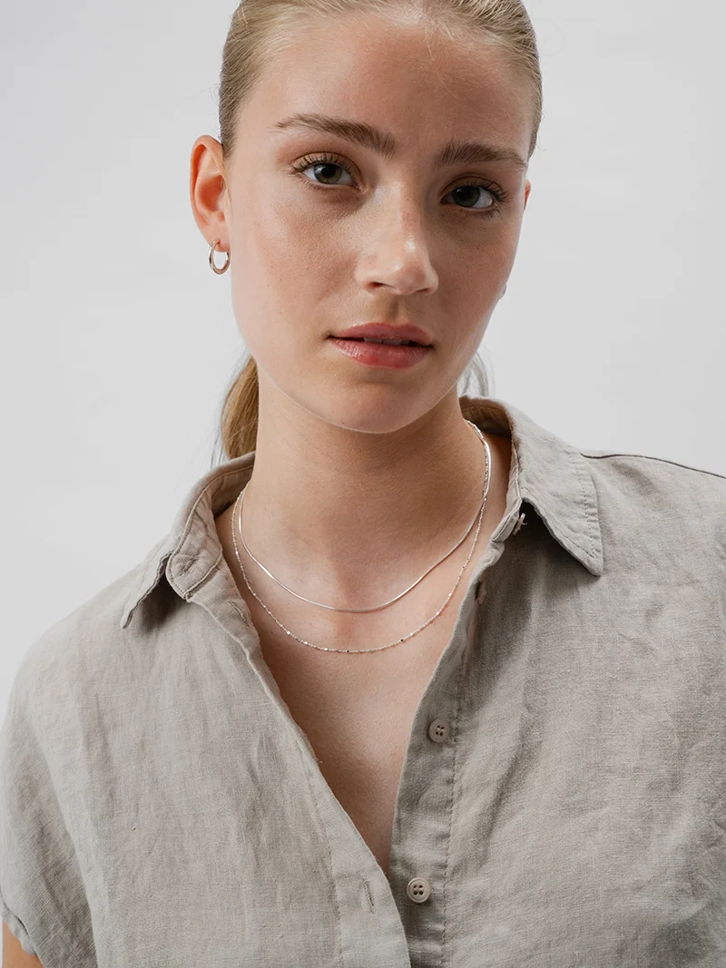 Sheer Station Necklace Silver - Syster P - Snabb leverans & Gratis paketinslagning - Nordic Spectra