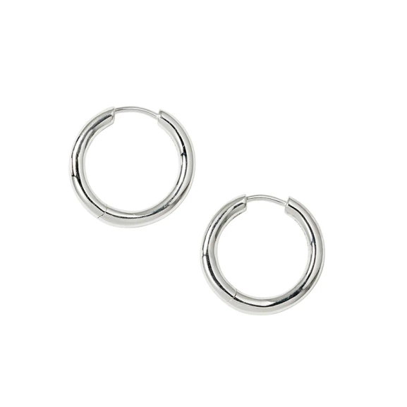 Beloved Fat Big Hoops Silver: Stora