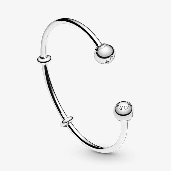 Moments Silver Open Bangle