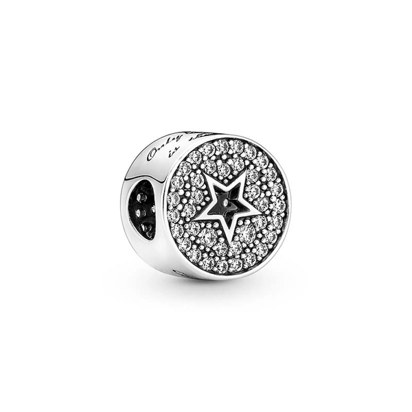 Pavé & Stern Glückwünsche Charm von PANDORA, Schneller Versand - Nordicspectra.de