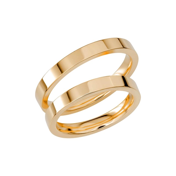 SR1038-3 Guld - Vigsel- & förlovningsringar - Schalins - Fri storleksändring* - Nordic Spectra