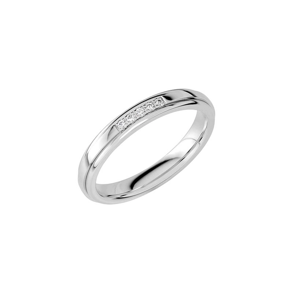 SR2031 White Gold - Wedding & engagement rings - Schalins - Scandinavian design - Nordic Spectra