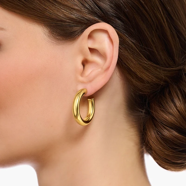 Chunky Creoler Medium Guld - Thomas Sabo - Snabb leverans & paketinslagning - Nordic Spectra