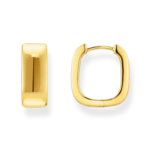 Kvadratiska Chunky Hoops Guld - Thomas Sabo - Snabb leverans & paketinslagning - Nordic Spectra