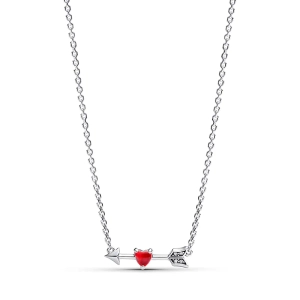 Pfeil & Murano-Glas-Herz Halskette - PANDORA - Nordic Spectra