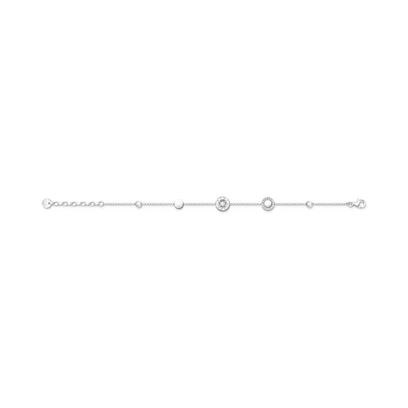 Armband Kreise mit weißen Steinen Silber von Thomas Sabo, Schneller Versand - Nordicspectra.de