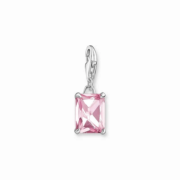 Charm-Anhänger pinker Stein Silber von Thomas Sabo, Schneller Versand - Nordicspectra.de
