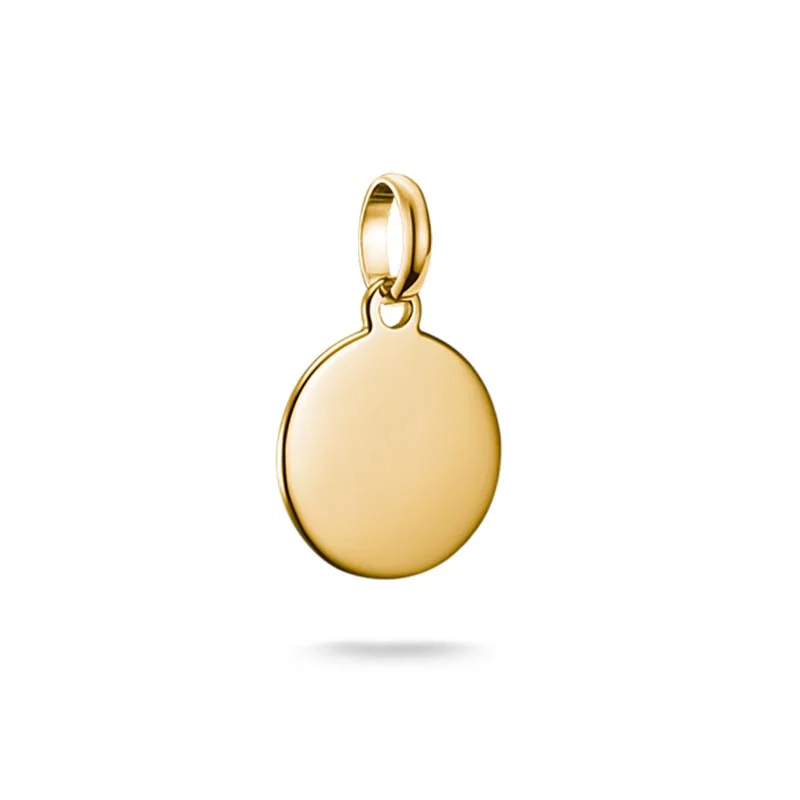 CC Connect Bricka med Gravyr Berlock Guld