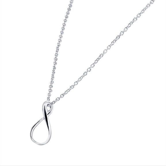 Eternal Flow Necklace White Gold - Nordic Spectra - Suuri valikoima & ilmainen lahjapaketointi - Nordicspectra.fi